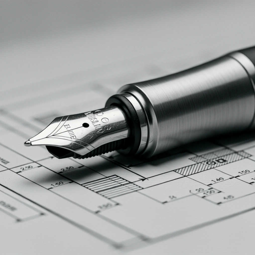 Industrial fountain pen